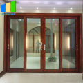 50mm thickness aluminium glass sliding door soundproof floor track sliding door